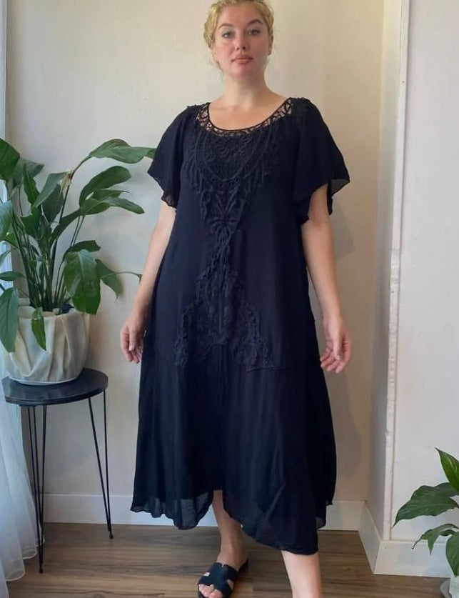 ❤️【S-5XL】Nowa sukienka, duży rozmiar, wygodna i luźna🔥Doskonała jakość👌Idealnie dopasowana do każdego typu sylwetki