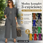 1 zestaw 129zł✨【Oferta ograniczona czasowo】Elegancki damski komplet 3-częściowy o luźnym kroju✅️Płatność przy odbiorze