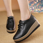 🔥【Tallas 35-42】Zapatos de plataforma de piel para mujer, nuevo estilo otoño/invierno