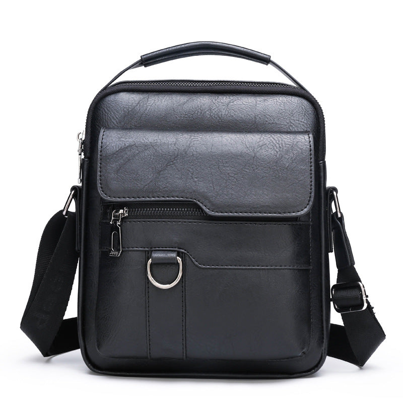 👜Bolso bandolera de cuero auténtico para hombre, de estilo moderno y alta calidad