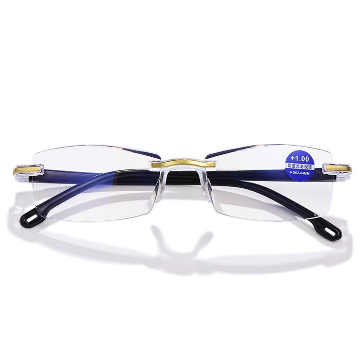 🔥🕶【Kup jeden, a drugi dostaniesz gratis】Okulary do czytania HD z diamentową oprawką i filtrem światła niebieskiego