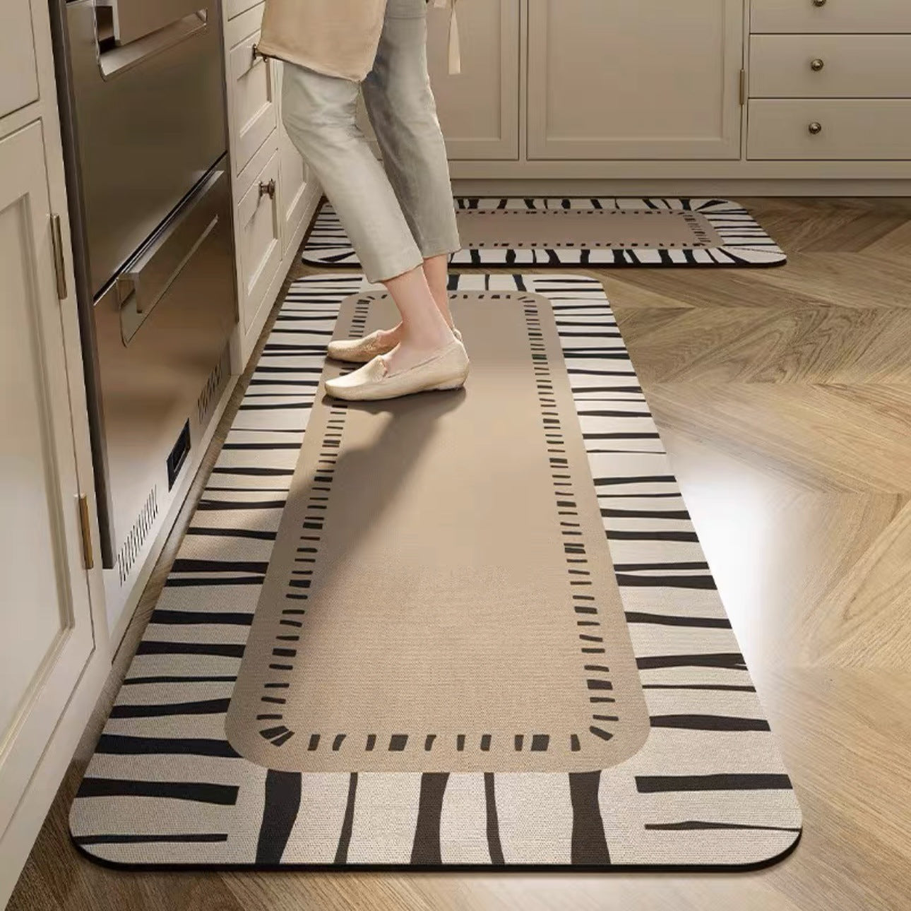 💥【Oferta ograniczona czasowo】【40*60+40*120 cm】Antypoślizgowe i bardzo chłonne maty kuchenne i łazienkowe