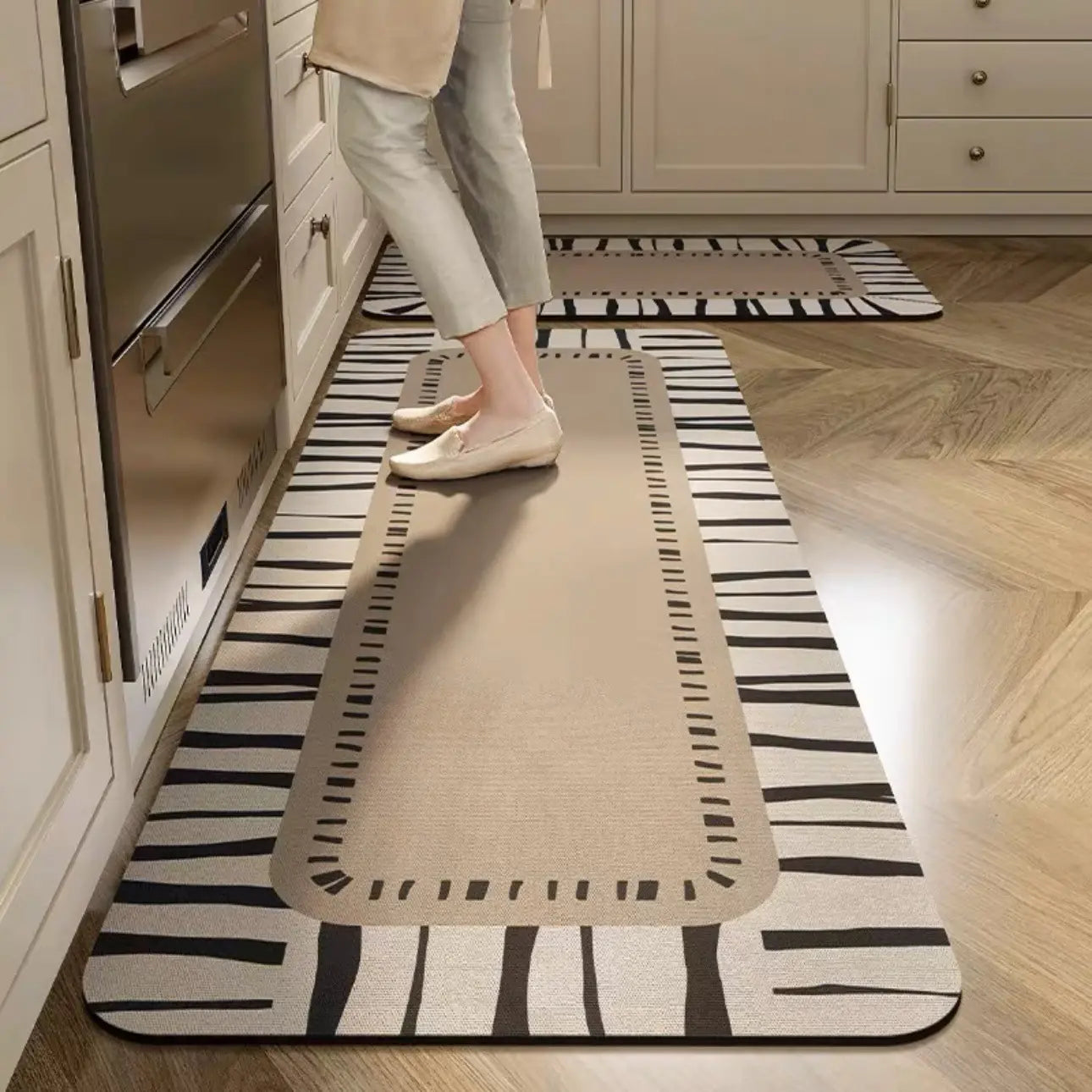 💥【Oferta ograniczona czasowo】【40*60+40*120 cm】Antypoślizgowe i bardzo chłonne maty kuchenne i łazienkowe