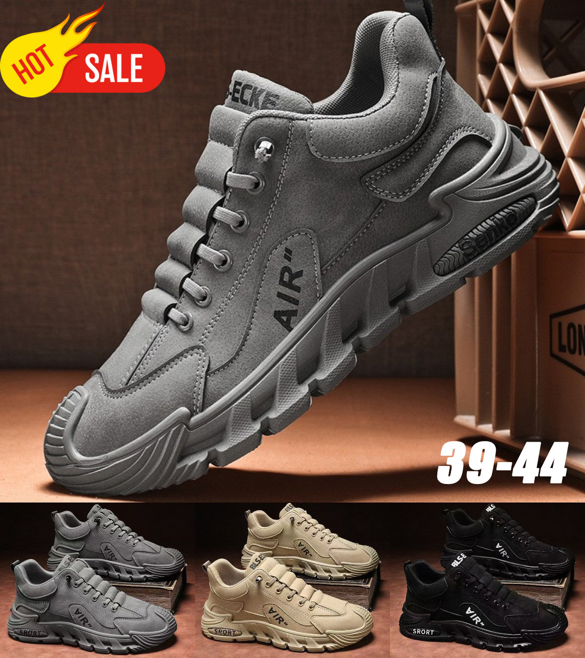 【39-44】Męskie wodoodporne i oddychające buty casualowe, miękkie podeszwy, wygodne w noszeniu