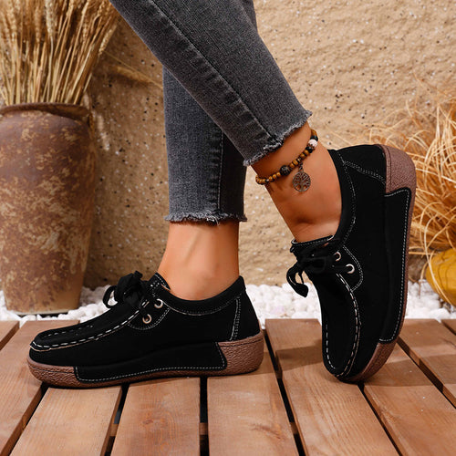 ✨【36-43】Zapatos de mujer con suela gruesa y punta redonda: calzado moderno y cómodo, con excelente amortiguación