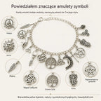 🔥 Kup 1, drugą otrzymasz GRATIS! ✨ Regulowana bransoletka vintage z mistycznymi zawieszkami dla kobiet 🔮 Idealna do stylizacji boho, gotyckich i na prezent 🎁