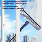 🧼✨ Dwustronna myjka do szyb 2 w 1 z teleskopowym uchwytem – idealna do wysokich budynków