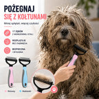 【Kup 1 dostań 1 za darmo】Dwustronna szczotka do pielęgnacji i usuwania sierści zwierząt domowych
