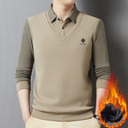 🔥【45% OFF】👔【M-4XL】Mužský prémiový kašmírový dvojdielny teplý top všetko v jednom