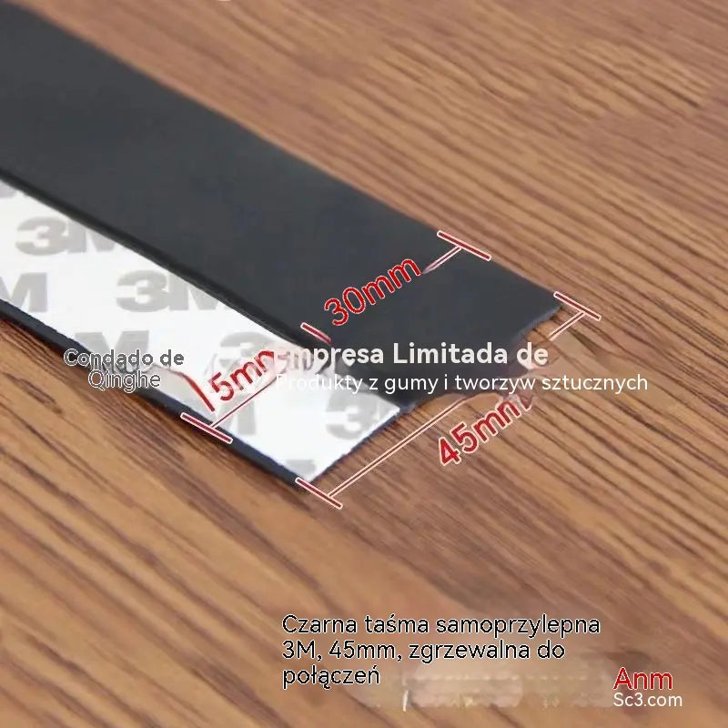 45 mm × 5 m 🚪 Uszczelka dolna drzwi z PVC – pyłoszczelna i chroniąca przed przeciągami