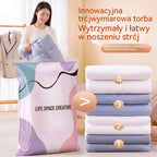 🧳 5 artykułów za jedyne 109 zł 💨 Duże, wyciskane worki próżniowe do przechowywania: Nie wymagają pompki, są szczelne, idealne do oszczędzania miejsca w walizce i w domu ✈️