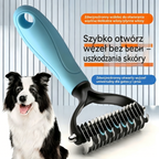 🐾🐱【Kup 1, a 1 dostaniesz gratis!】 Szczotka do usuwania sierści zwierząt domowych: ✨dwustronna, zaokrąglona główka szczotki szybko rozczesuje i usuwa luźną sierść, nie uszkadzając przy tym skóry Twojego pupila💖