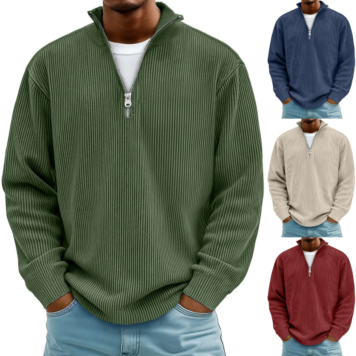 🔥【S-5XL】Jesień/Zima Nowa męska bluza ze stójką