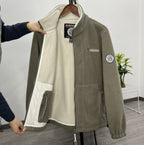 Especiales de hoy!💁‍♂️💁‍♂️【XS-3XL】Chaqueta de terciopelo grueso de lana de talla grande informal cálida de otoño e invierno para hombre