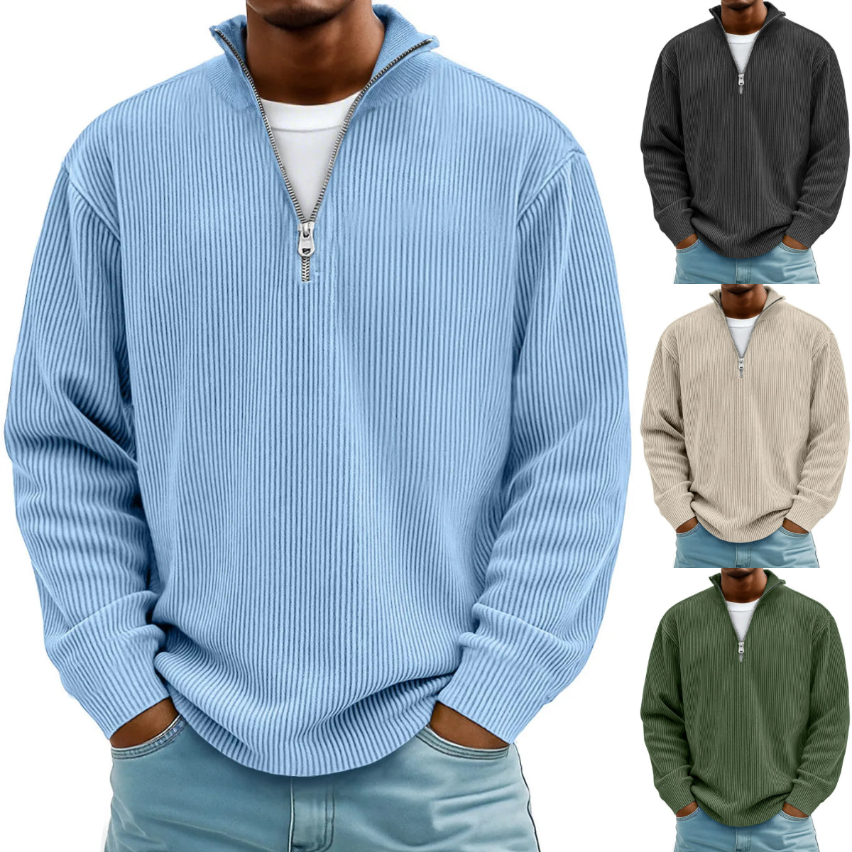 🔥【S-5XL】Jesień/Zima Nowa męska bluza ze stójką