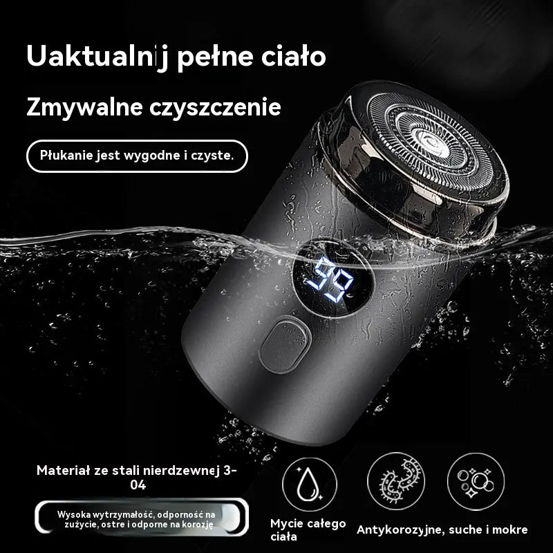 🔥Najlepsza Oferta: RABAT 50% 🔥Mocna Mini Elektryczna Golarka Męska z Cyfrowym Wyświetlaczem