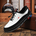 💯🔥【39-48】Los zapatos de negocios casuales para hombre están hechos de cuero impermeable y resistente a las manchas con u na suela suave para un uso cómodo.
