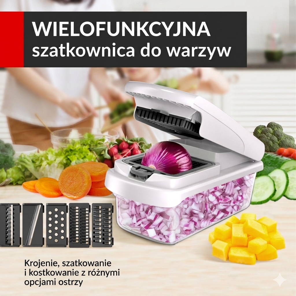 16-częściowy zestaw do krojenia warzyw, wielofunkcyjna krajalnica do owoców i warzyw
