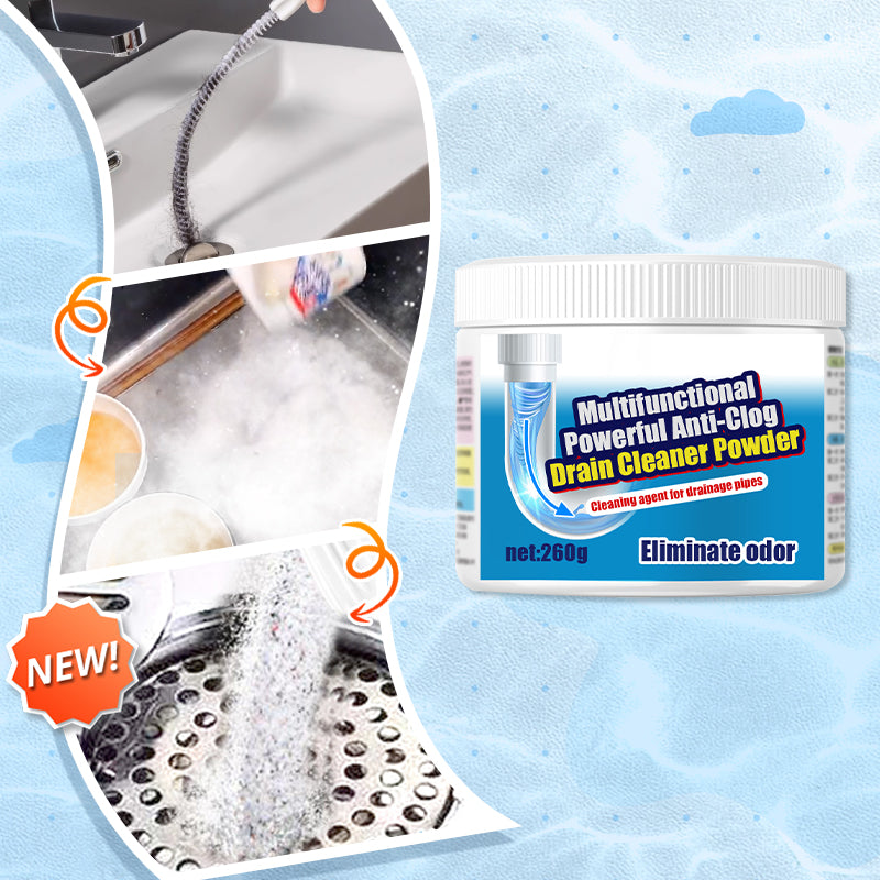 🚿💨【Oferta 50% taniej】Wielofunkcyjny, skuteczny proszek do czyszczenia rur odpływowych, zapobiega zatorom