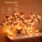 🦋✨ Elastyczne lampki LED w formie girlandy z motylami – udekoruj swój dom magiczną i ciepłą atmosferą 💡