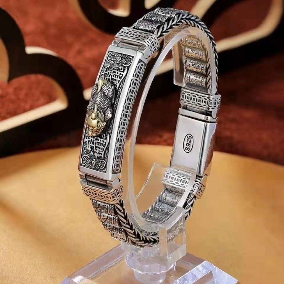 🏆😍【Bestseller】Modna srebrna bransoletka, całkowicie nowy design