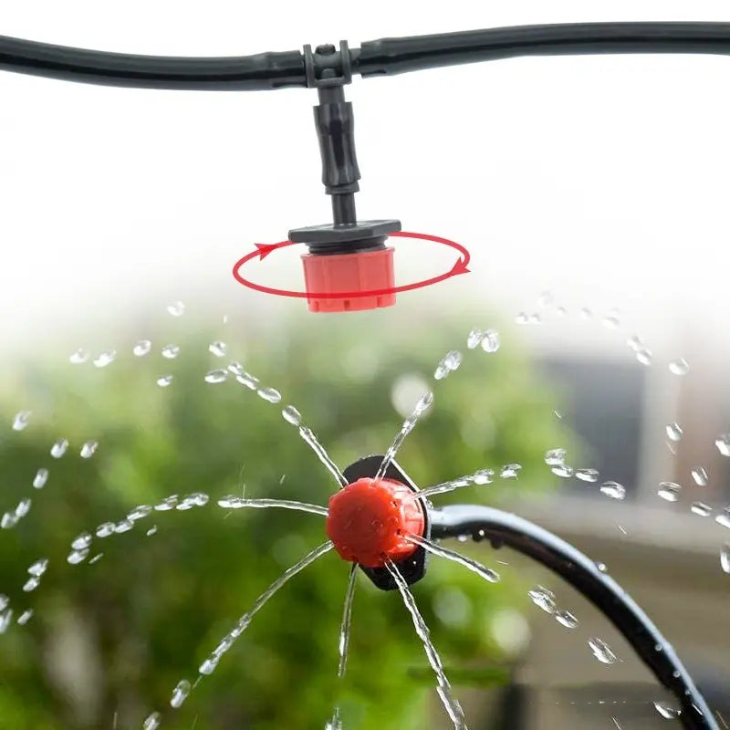 🌱💦【50 sztuk】8-otworowe głowice zraszaczy nawadniających z regulowanym przepływem