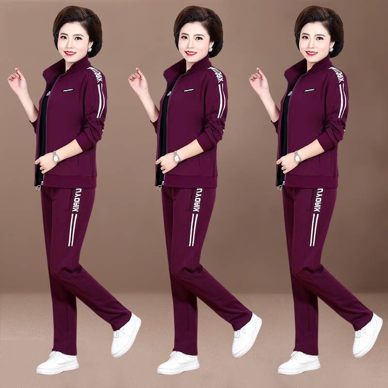 30% zniżki!【M-6XL】🔥【Kurtka + T-shirt + Spodnie】 Trzyczęściowy zestaw do uprawiania sportów casual