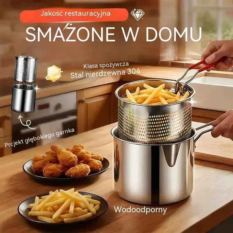 Ostatni dzień specjalnej oferty 🎁 Wielofunkcyjna frytownica ze stali nierdzewnej 304