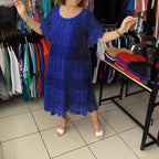 🌺👗【S-5XL】Nowa koronkowa sukienka z krótkim rękawem i okrągłym dekoltem
