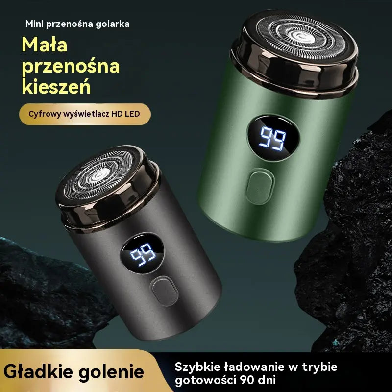 🔥Najlepsza Oferta: RABAT 50% 🔥Mocna Mini Elektryczna Golarka Męska z Cyfrowym Wyświetlaczem