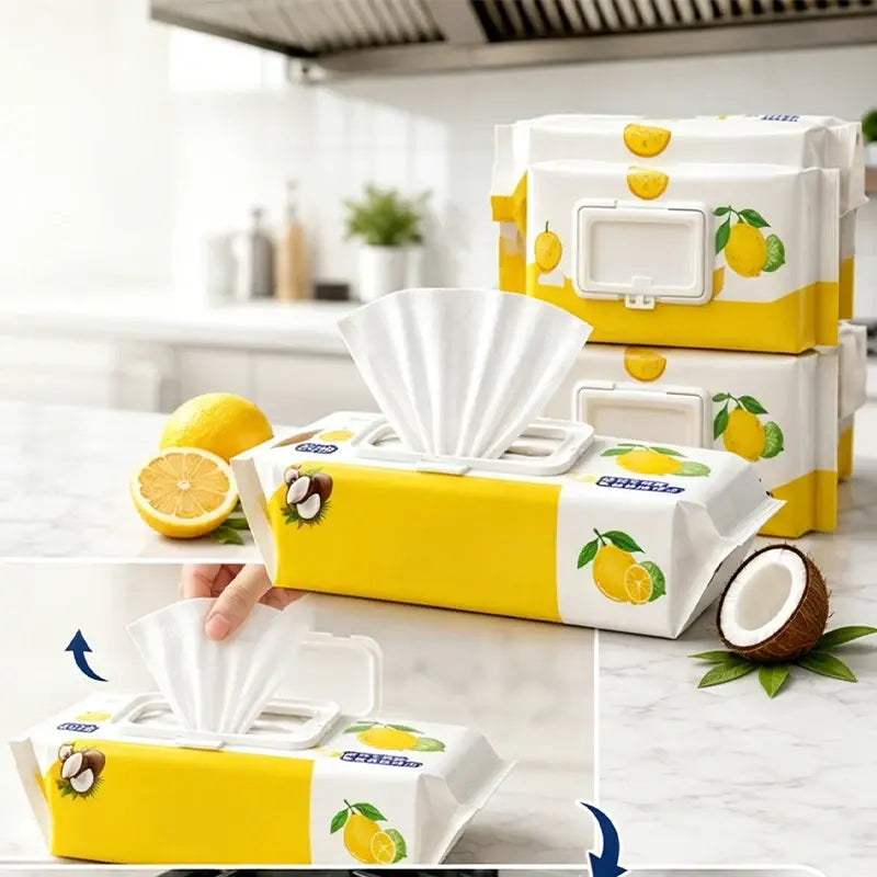 50% zniżki! 🍋 Wielofunkcyjne ściereczki kuchenne | Łatwe czyszczenie lodówki i domu ✨