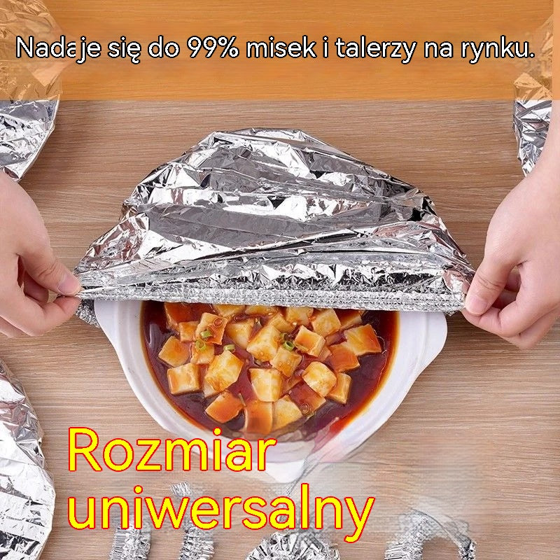 🔥🔥【100 sztuk】🍎🔥 Pokrywka z izolacją z folii aluminiowej do kontaktu z żywnością
