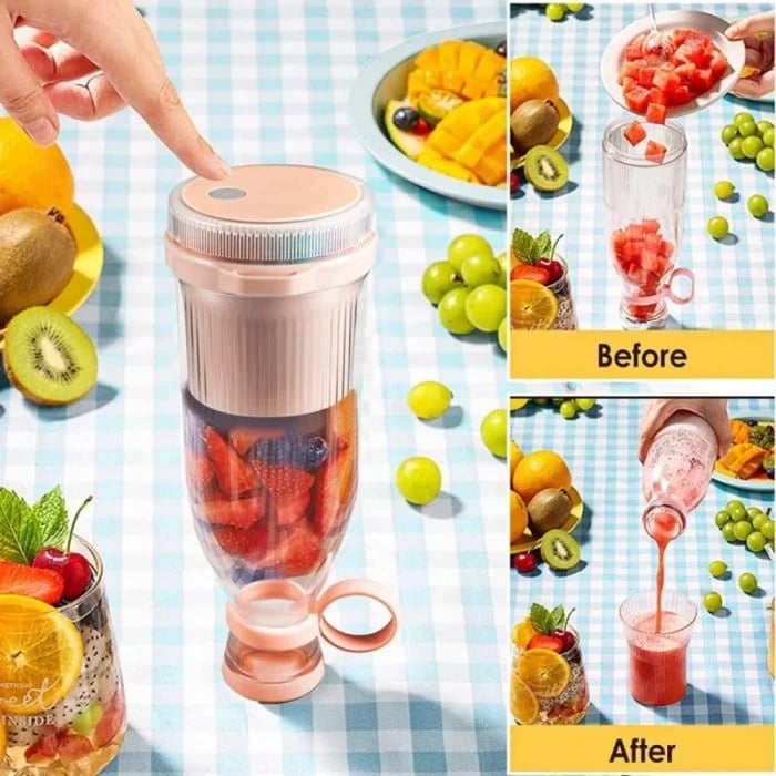 45% zniżki ⚡🍎 Bezprzewodowy, przenośny blender z portem USB – zabierz go ze sobą i ciesz się świeżym, zdrowym sokiem z owoców i warzyw kiedykolwiek i gdziekolwiek zechcesz.