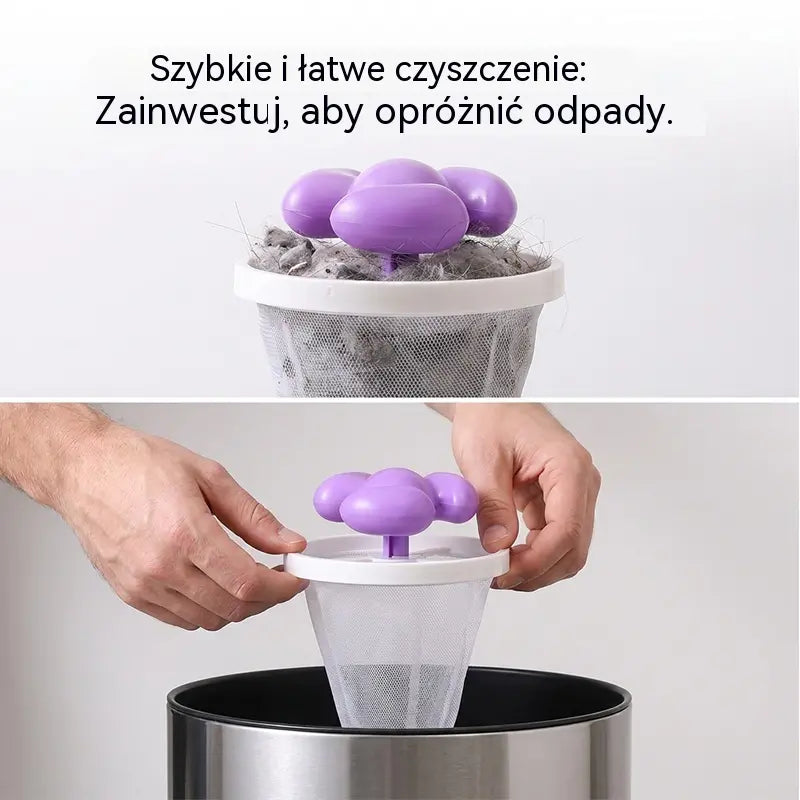 🧺 6 szt. za 99 zł 🐾 Koniec z sierścią na ubraniach! ✨ Pływający filtr do pralki usuwa włosy, kłaczki i sierść zwierząt podczas każdego prania