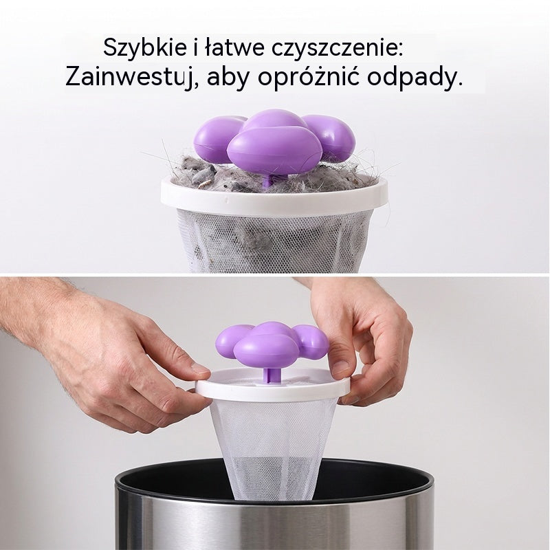 🧺 6 szt. za 99 zł 🐾 Koniec z sierścią na ubraniach! ✨ Pływający filtr do pralki usuwa włosy, kłaczki i sierść zwierząt podczas każdego prania