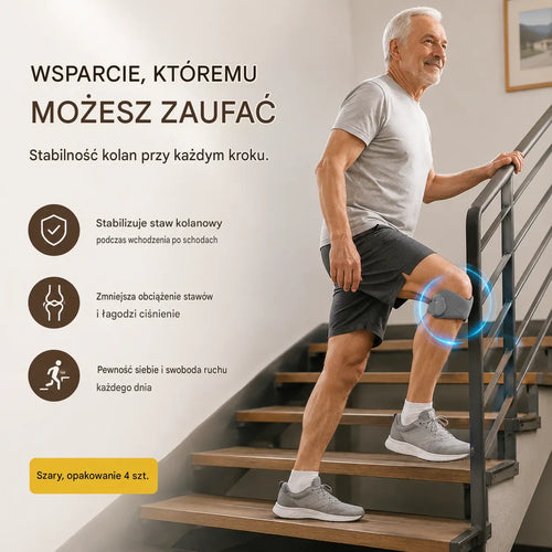 Kup jeden, drugi gratis!! 4 sztuka 99 zł🏃‍♀️ Sportowa orteza na kolano👉 Kolano potrzebuje czasu. Ta taśma Ci go zapewni.