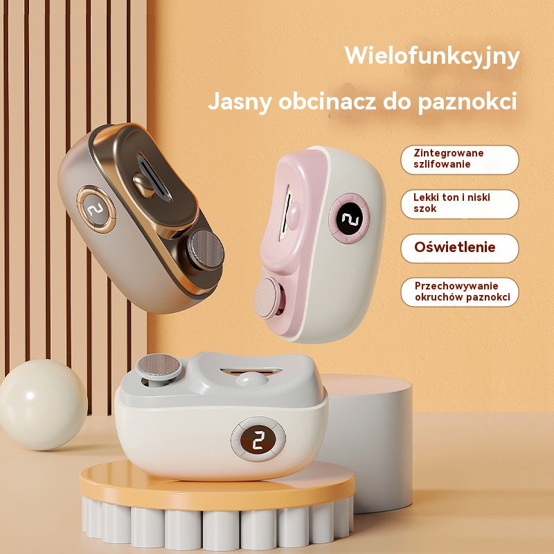 🔥Hit Sprzedaży 【Rabat 50%】✂️💅Wielofunkcyjny elektryczny pilnik do paznokci z zabezpieczeniem przed przytrzaśnięciem. Elektryczny obcinacz do paznokci.