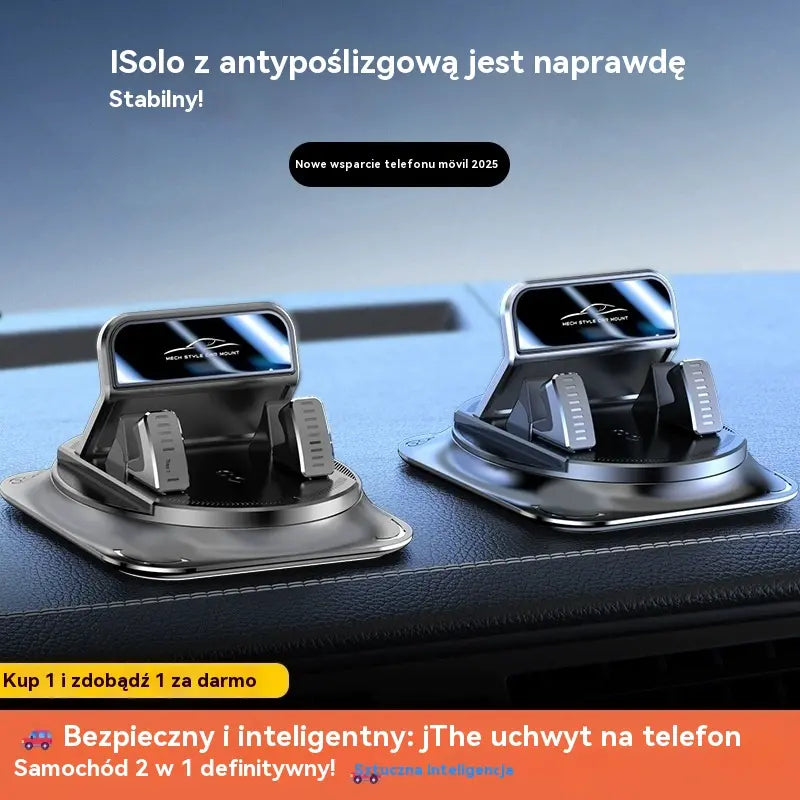 🔥【49% ZNIŻKI】 🚗 Bezpieczny i inteligentny: Najlepszy uchwyt samochodowy 2 w 1 na telefon! 🚗
