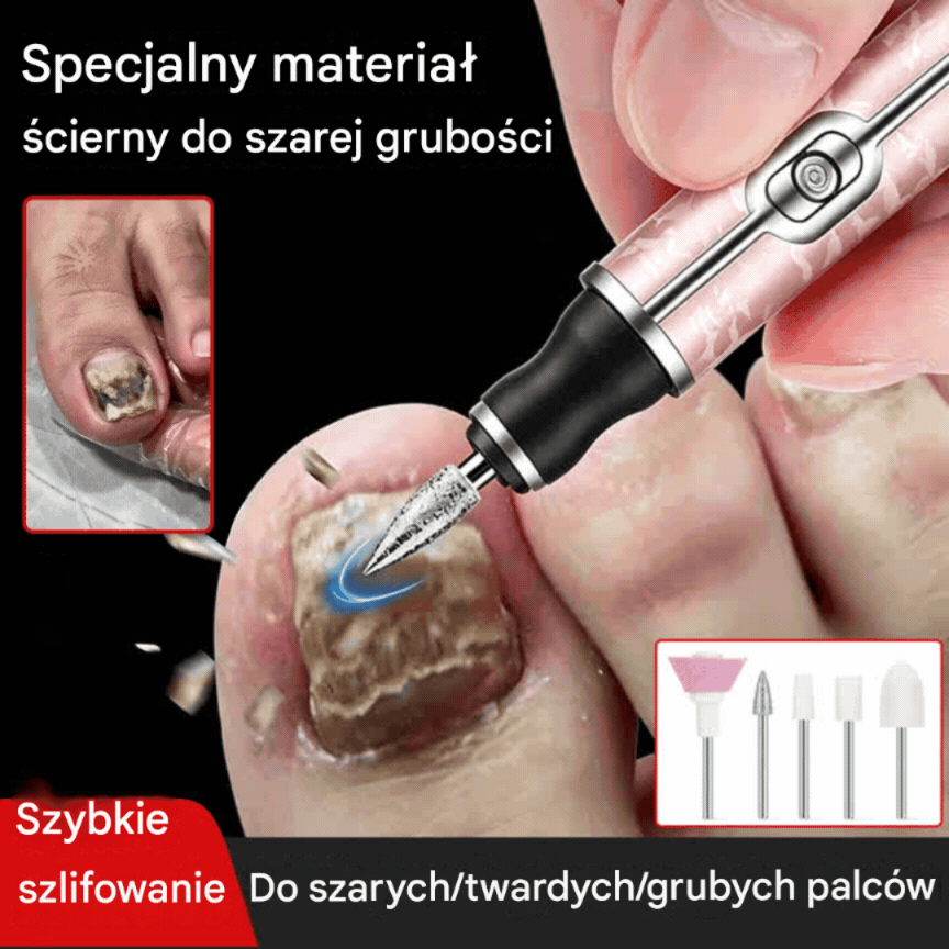 🦶✨ Elektryczna frezarka do paznokci 💅– profesjonalna pielęgnacja i walka z grzybicą