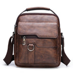 👜Bolso bandolera de cuero auténtico para hombre, de estilo moderno y alta calidad