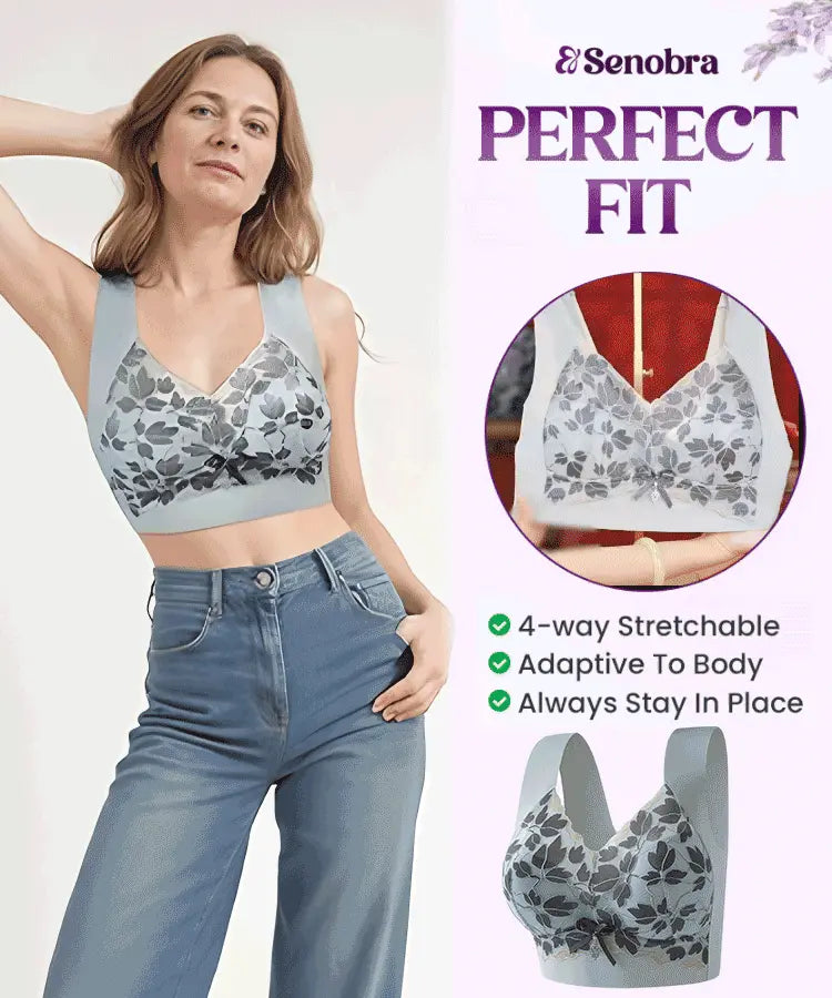 💌🌈【3 sztuki】【M-4XL】Biustonosz koronkowy w dużym rozmiarze bez stalowych kółek, luksusowy, piękny, seksowny biustonosz z tyłu