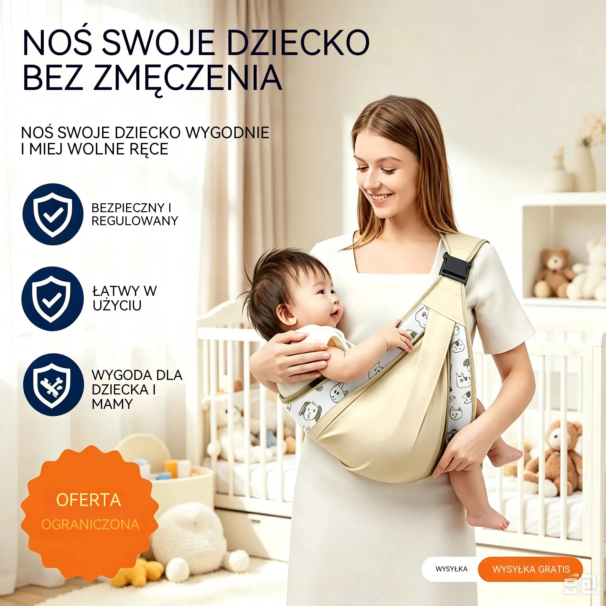 🎉 Ponad 50 000 sprzedanych sztuk! 👶 Przewiewne nosidełko 4 w 1: umożliwia noszenie z przodu lub z tyłu, przodem do opiekuna lub do świata; wygodne dla dzieci w wieku od 0 do 36 miesięcy. 💞✨