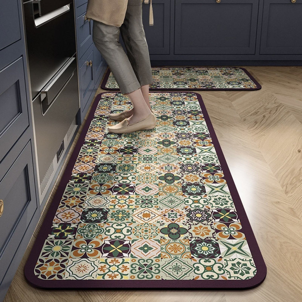 💥【Oferta ograniczona czasowo】【40*60+40*120 cm】Antypoślizgowe i bardzo chłonne maty kuchenne i łazienkowe