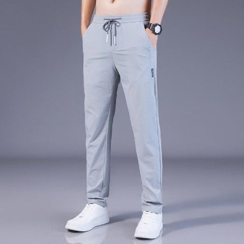 💖👖Oferta w połowie ceny🎈【M-5XL】2026 Męskie spodnie z lodowego jedwabiu – luźny i elastyczny krój
