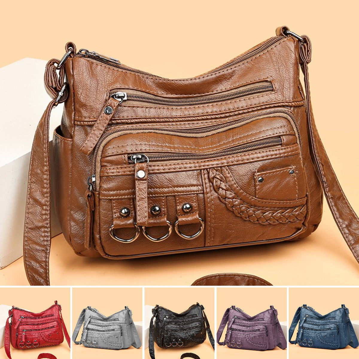 💥【50% zniżka na czas ograniczony】👜2026 nowa torba na ramię / crossbody z miękkiej skóry o dużej pojemności -