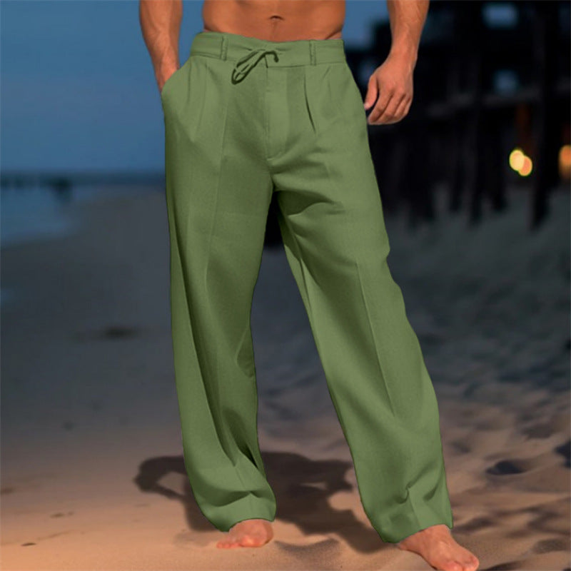 👖【50% zniżki🔥】【S-3XL】Nowe lniane spodnie męskie na wiosnę – wygodne i stylowe