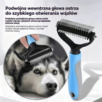 🐶【Kup 1, otrzymaj 1 gratis】Dwustronna szczotka do pielęgnacji zwierząt i usuwania sierści