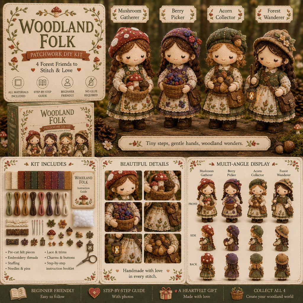 🎁Ostatni dzień: Skorzystaj z 49% zniżki! 🧵 Miniaturowy zestaw patchworkowy z serii Miniature World.