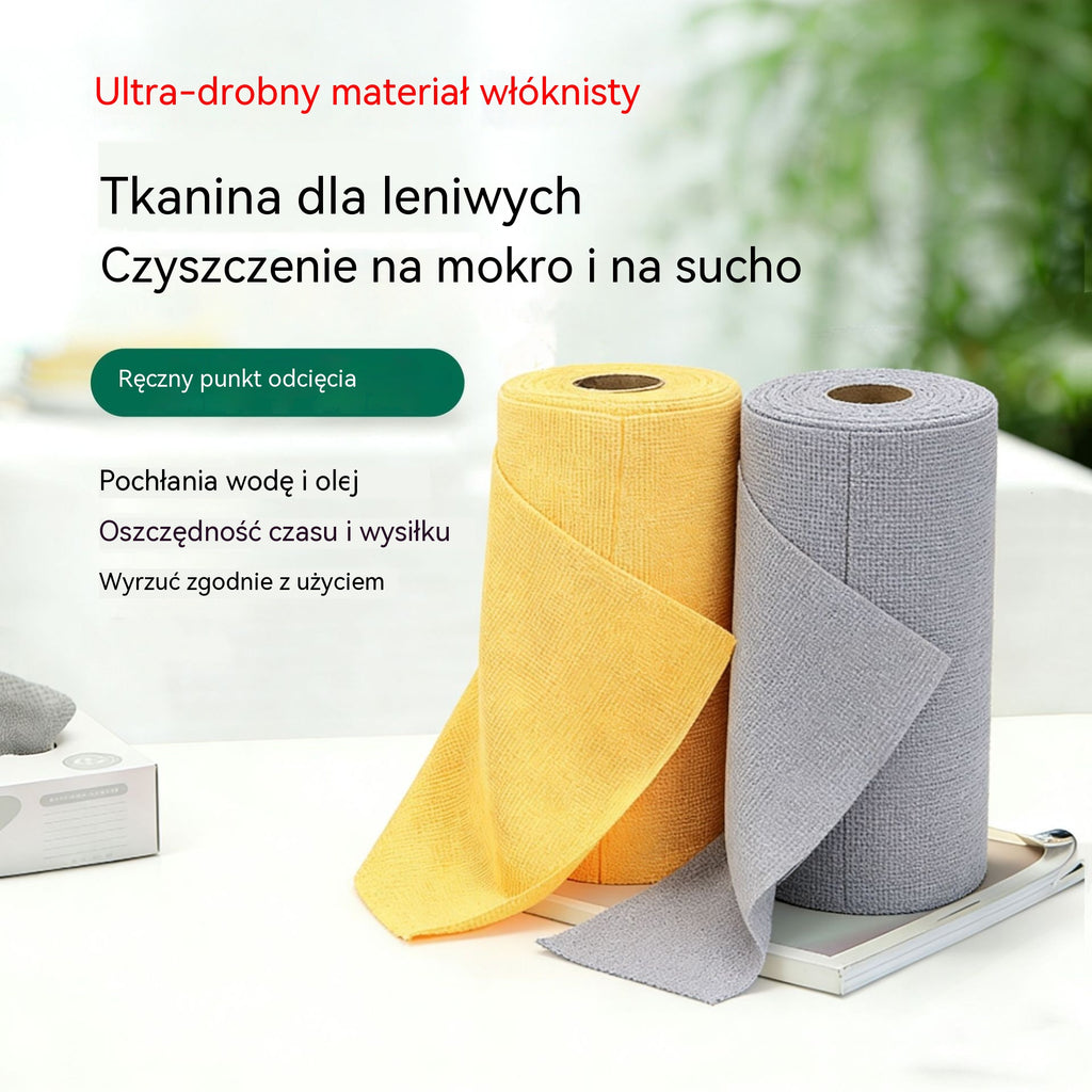 🧼✨ [2 rolki = 40 listków] ♻️ Ściereczka czyszcząca dla leniwych - wielokrotnego użytku, można używać na mokro i na sucho!