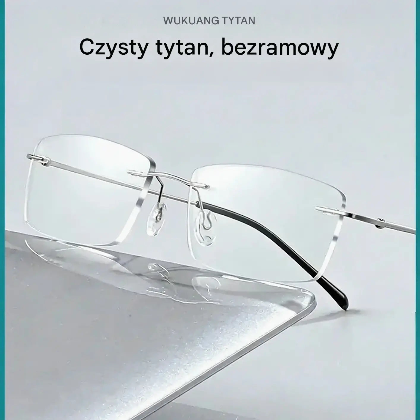 👓 Wysokiej jakości, niezwykle lekkie i przejrzyste profesjonalne okulary bezramkowe z ochroną przed niebieskim światłem. Wzornictwo unisex. ✨